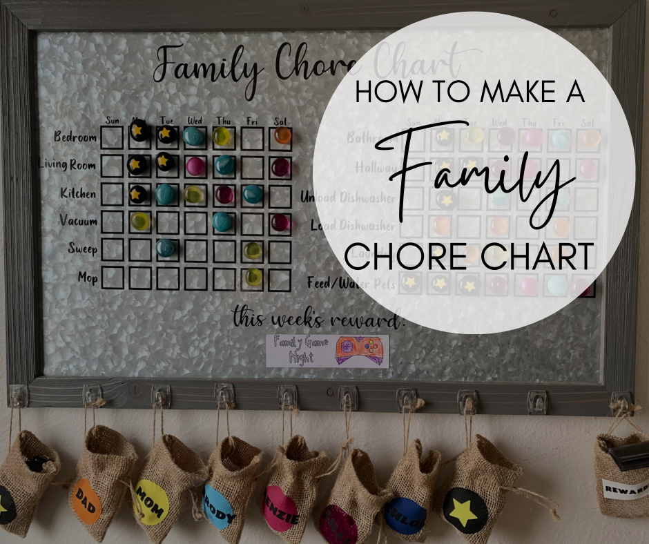 Chore chart, diy chore chart