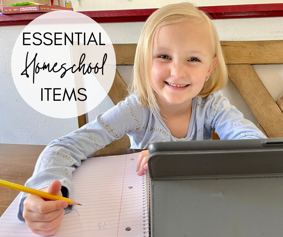 essential items for new homeschoolers