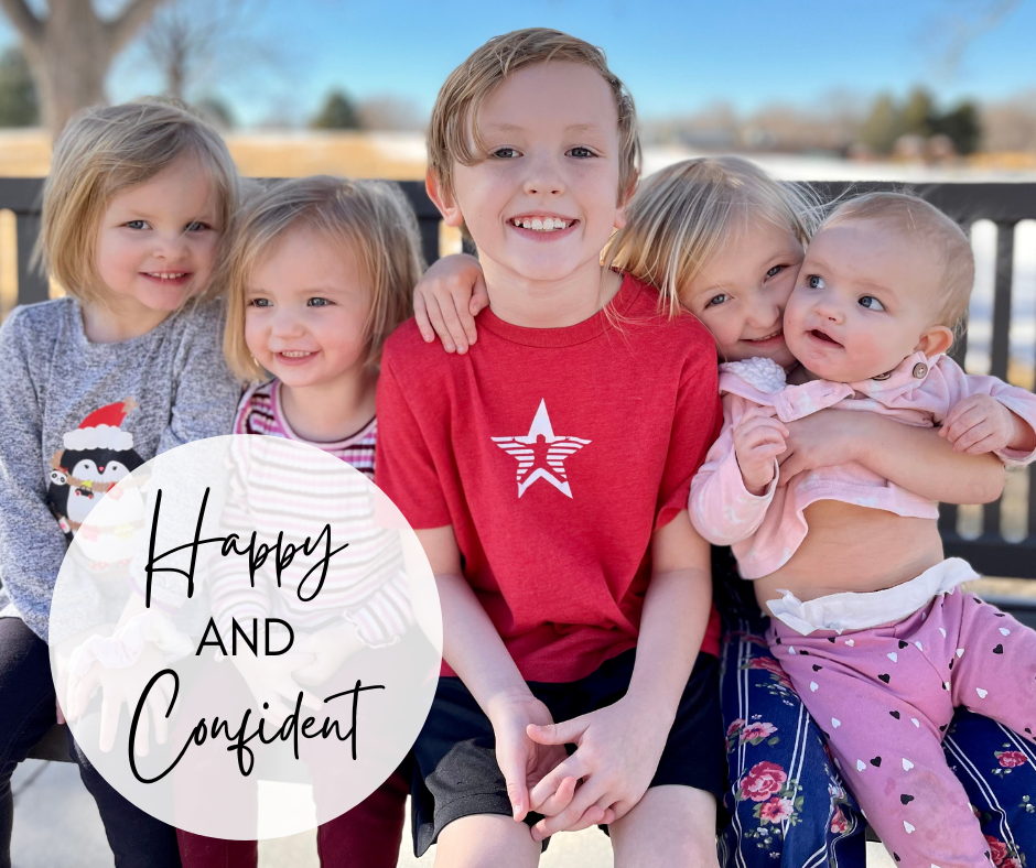 happy and confident kids